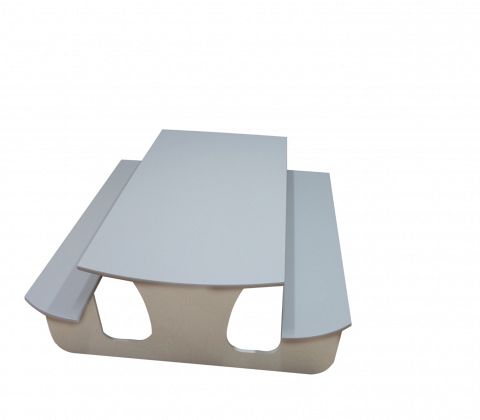 Væghængt bord - VORUP - 140 cm - mellem