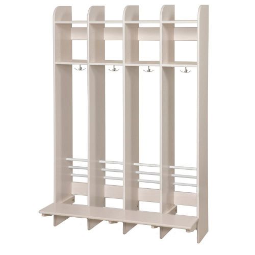 Garderobe - 4 rum og en bænk