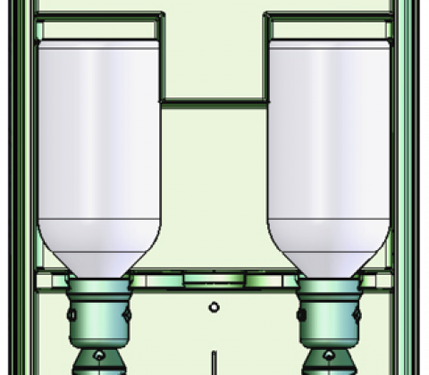 Førstehjælpsskab OVERBY til dobbelt øjenskyl