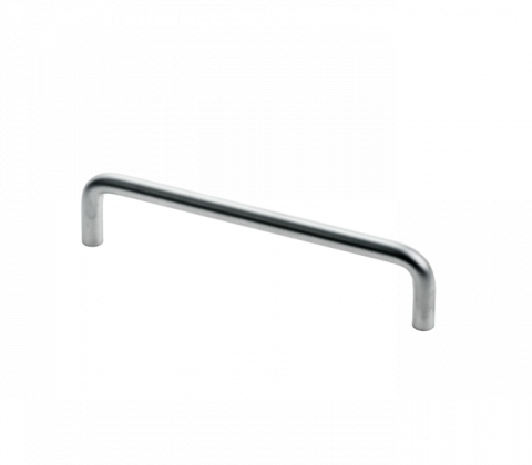 Bøjlegreb JEBJERG, silver, L160mm, m/rosetter, Ø10mm