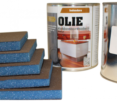 Vedligeholdelsessæt MOMMARK til massive bøgetræsbordplader