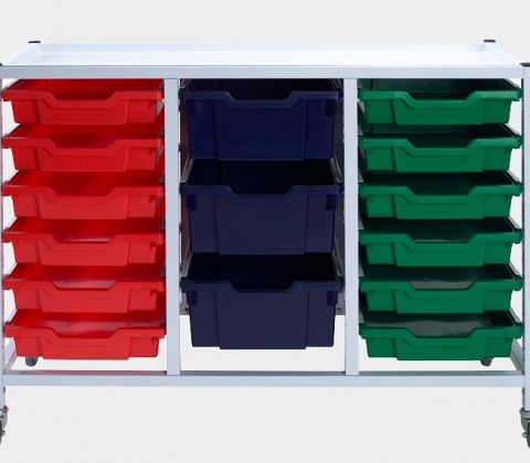 Systemvogn SAB 3-fløjet med bakker