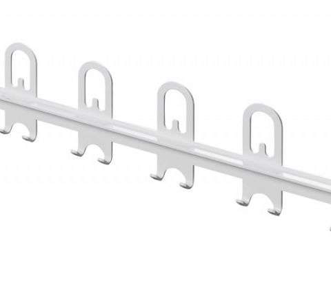 ST Knagerække, hvid (120cm)