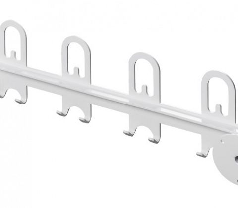 ST Knagerække, hvid (90cm)