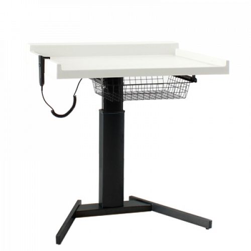 Fritstående 1-søjlet puslebord BOGENSE 100x85 cm, sort