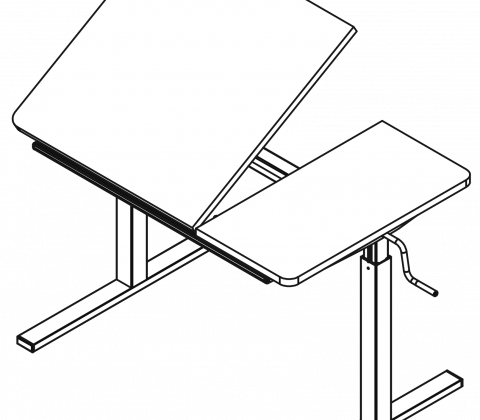 Ergo bord type D BODAL, 90x60 cm