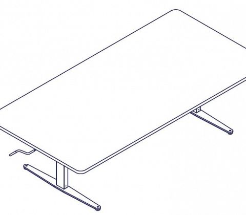 Ergo Gruppebord BUERUP 200x100 cm